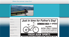 Desktop Screenshot of freshayersports.com